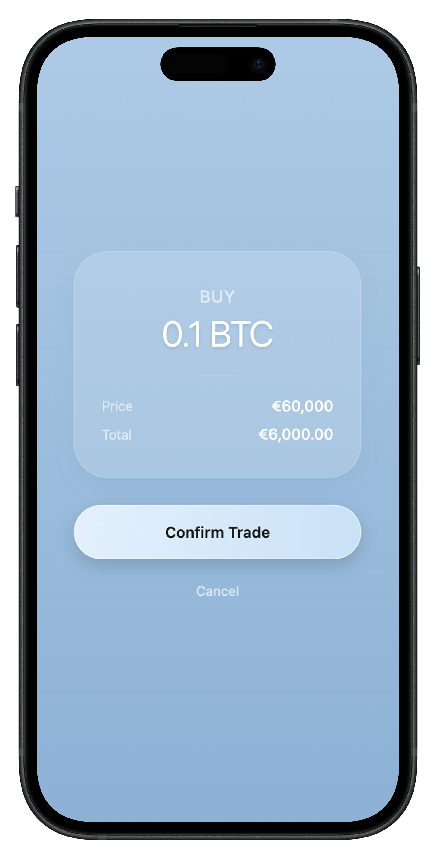 Confirm trade